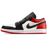 Кроссовки Nike Air Jordan 1 Retro Black Toe Low Black/White/Red